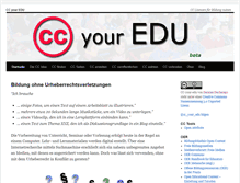 Tablet Screenshot of cc-your-edu.de